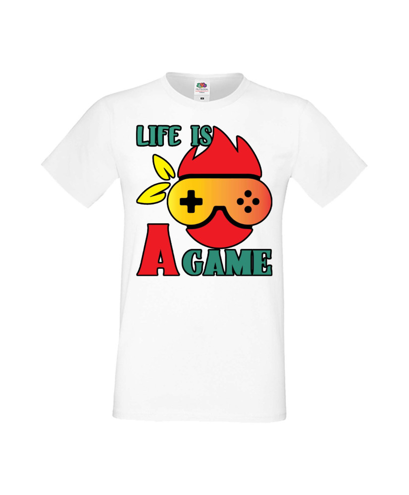 Мъжка Геймърска Тениска Gamer Life Is A Game Мъжка Геймърска Тениска Gamer Life Is A Game
