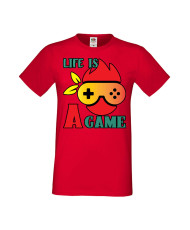 Мъжка Геймърска Тениска Gamer Life Is A Game