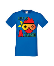 Мъжка Геймърска Тениска Gamer Life Is A Game