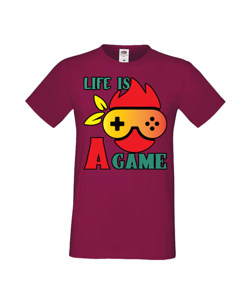 Мъжка Геймърска Тениска Gamer Life Is A Game