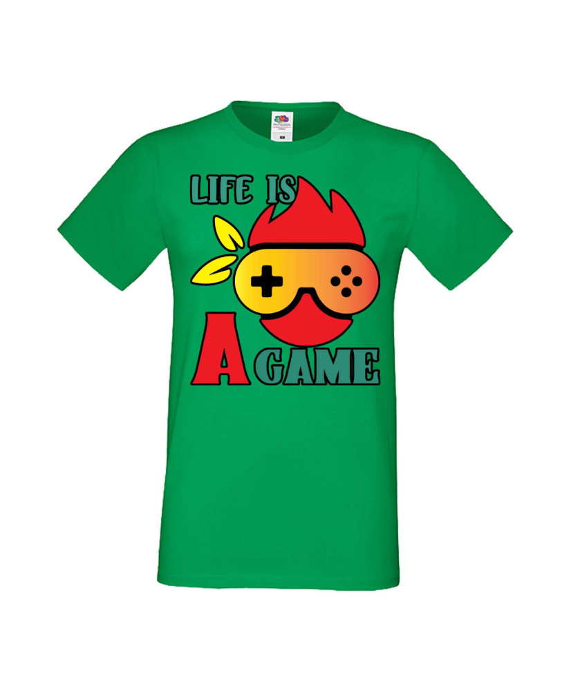 Мъжка Геймърска Тениска Gamer Life Is A Game Мъжка Геймърска Тениска Gamer Life Is A Game