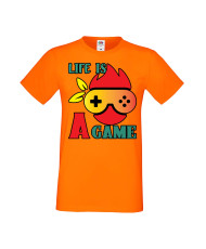 Мъжка Геймърска Тениска Gamer Life Is A Game