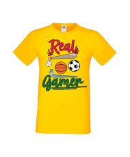 Мъжка Геймърска Тениска Gamer Real Gamer