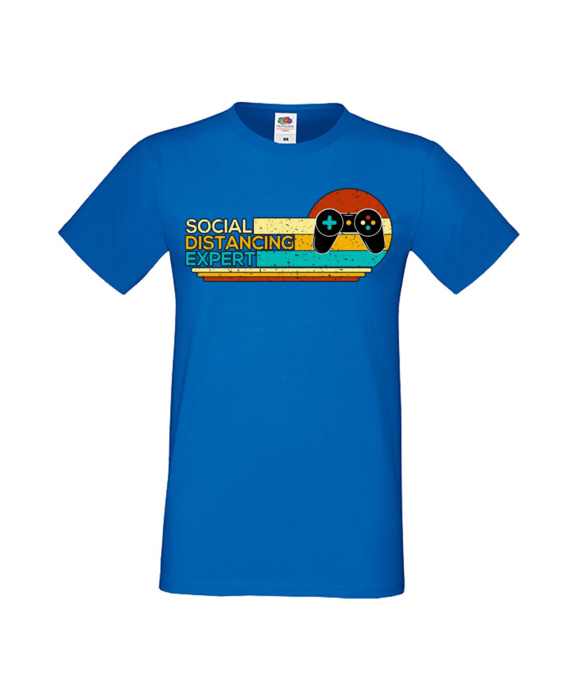 Мъжка Геймърска Тениска Gamer Social Distancing Expert Мъжка Геймърска Тениска Gamer Social Distancing Expert