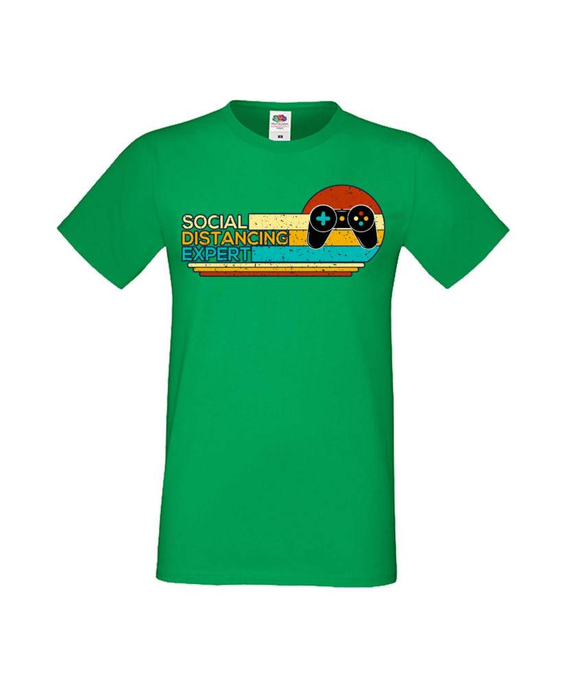 Мъжка Геймърска Тениска Gamer Social Distancing Expert Мъжка Геймърска Тениска Gamer Social Distancing Expert