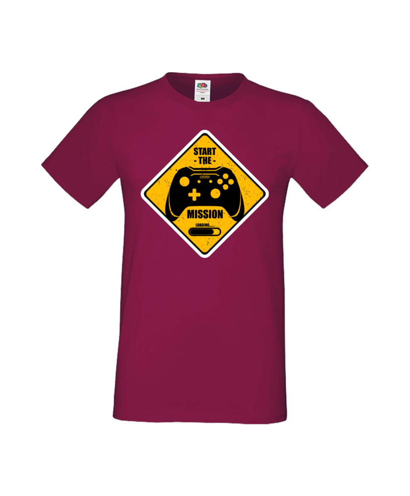 Мъжка Геймърска Тениска Gamer Start The Mission