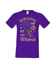 Мъжка Геймърска Тениска Gamer Tetris Brick Game