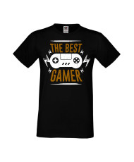 Мъжка Геймърска Тениска Gamer The Best Gamer