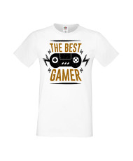 Мъжка Геймърска Тениска Gamer The Best Gamer