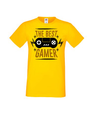 Мъжка Геймърска Тениска Gamer The Best Gamer