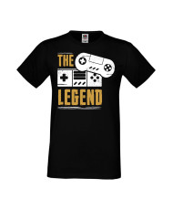Мъжка Геймърска Тениска Gamer The Legend