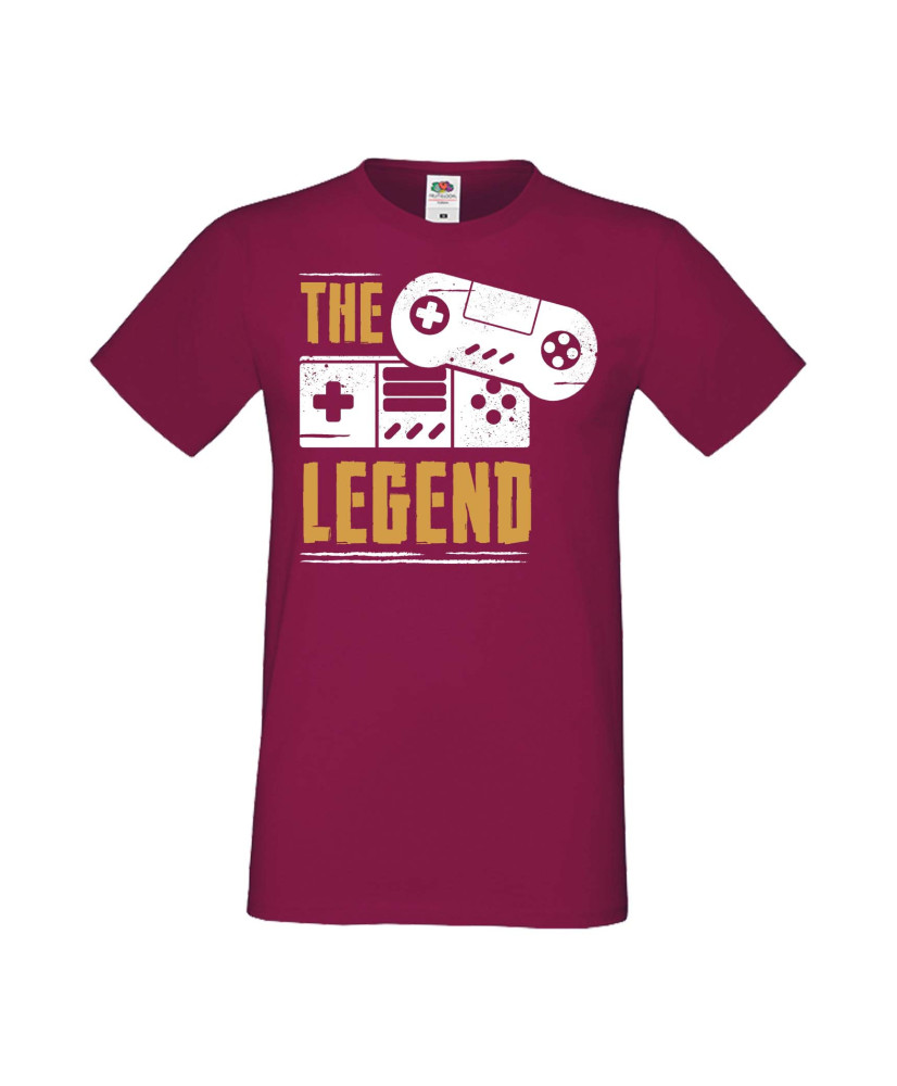 Мъжка Геймърска Тениска Gamer The Legend