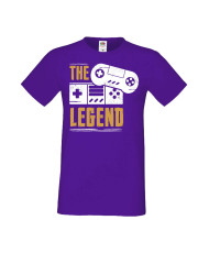 Мъжка Геймърска Тениска Gamer The Legend