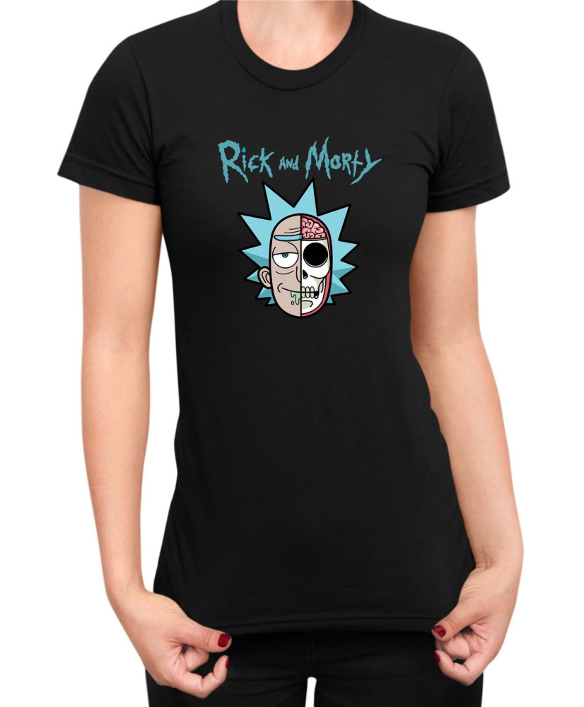 Дамска Тениска Rick And Morty Skull