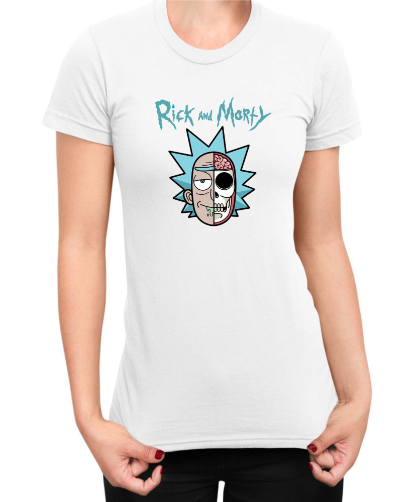 Дамска Тениска Rick And Morty Skull