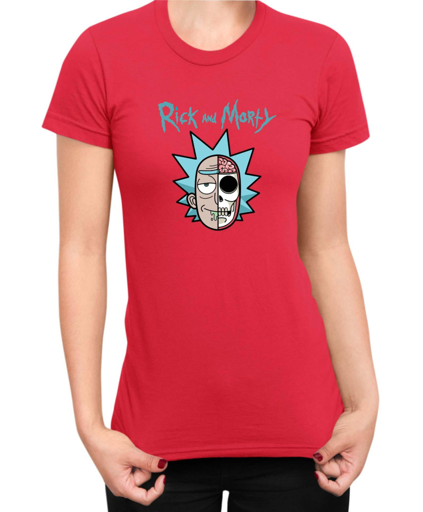 Дамска Тениска Rick And Morty Skull