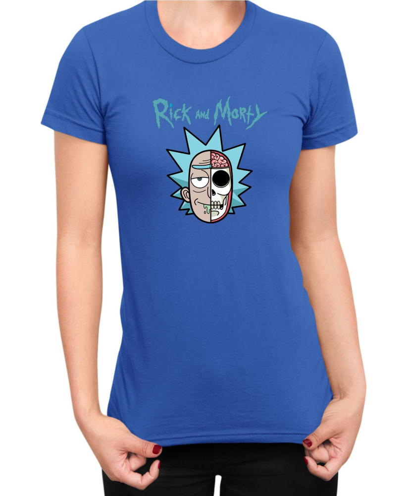 Дамска Тениска Rick And Morty Skull