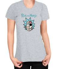 Дамска Тениска Rick And Morty Skull