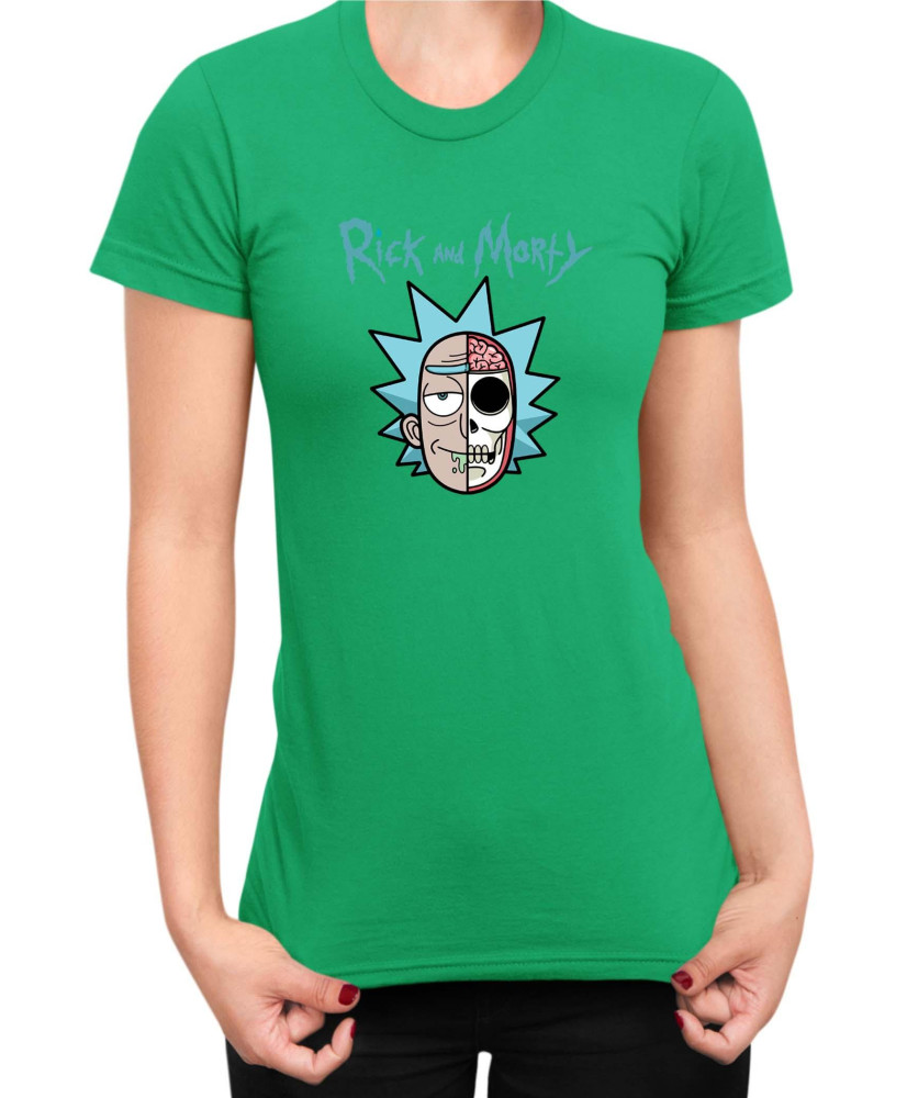 Дамска Тениска Rick And Morty Skull