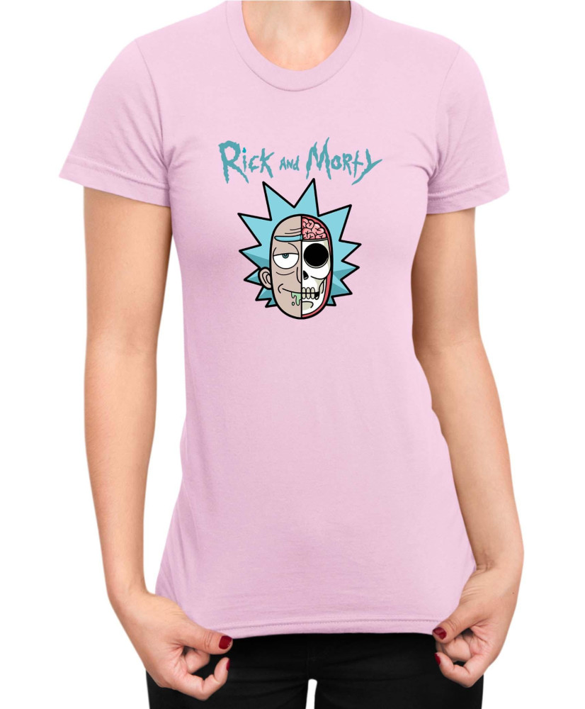 Дамска Тениска Rick And Morty Skull