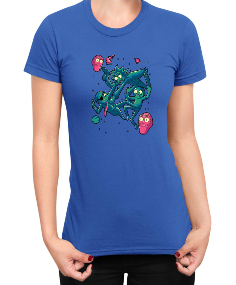 Дамска Тениска Rick And Morty Space