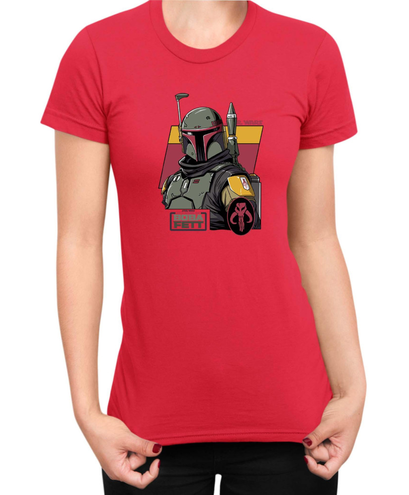 Дамска Тениска Star Wars Boba Fett Book Дамска Тениска Star Wars Boba Fett Book