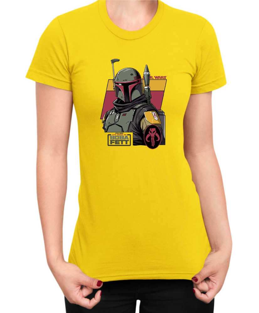 Дамска Тениска Star Wars Boba Fett Book Дамска Тениска Star Wars Boba Fett Book