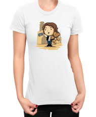 Дамска Тениска Star Wars Cute Han Solo Chewbaka