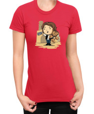 Дамска Тениска Star Wars Cute Han Solo Chewbaka