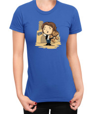 Дамска Тениска Star Wars Cute Han Solo Chewbaka