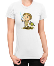 Дамска Тениска Star Wars Luke Yoda