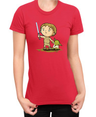 Дамска Тениска Star Wars Luke Yoda