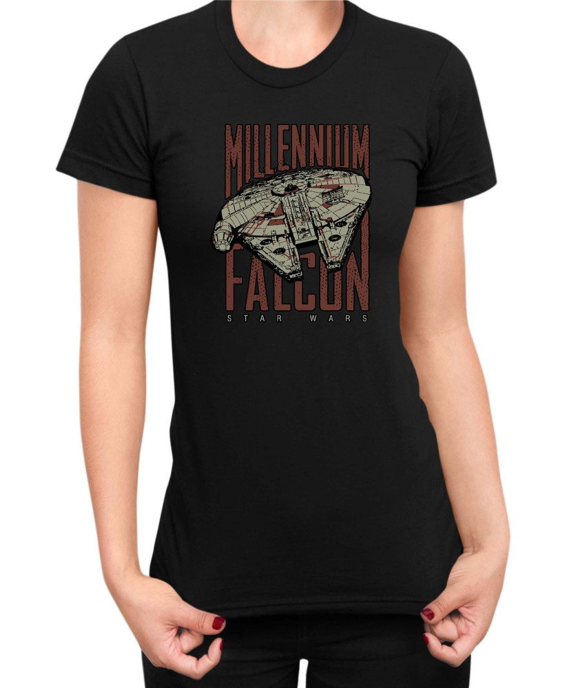 Дамска Тениска Star Wars Millenium Falcon Дамска Тениска Star Wars Millenium Falcon