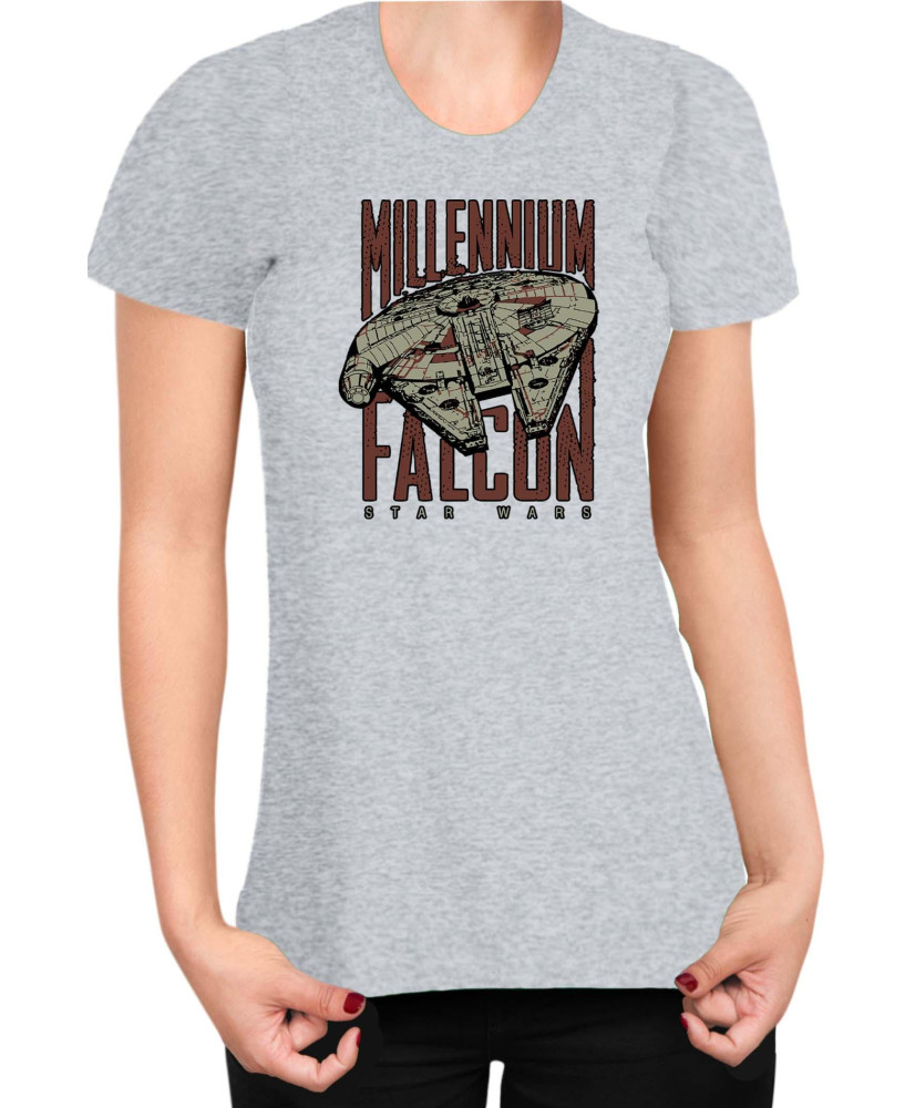 Дамска Тениска Star Wars Millenium Falcon Дамска Тениска Star Wars Millenium Falcon