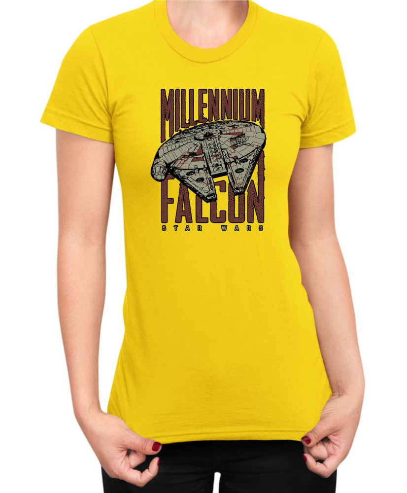 Дамска Тениска Star Wars Millenium Falcon Дамска Тениска Star Wars Millenium Falcon
