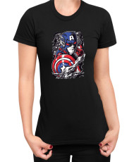 Дамска Тениска Marvel Universe Super Heroes Captain America Chibi
