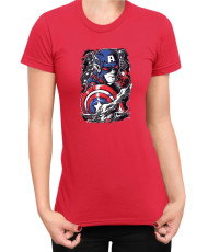 Дамска Тениска Marvel Universe Super Heroes Captain America Chibi