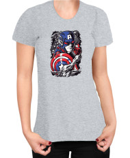 Дамска Тениска Marvel Universe Super Heroes Captain America Chibi