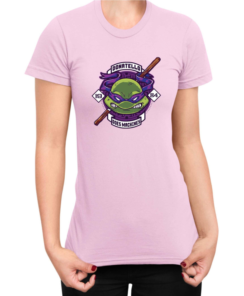 Дамска Тениска Tmnt Teenage Mutant Ninja Turtles Donatelo Does Machines