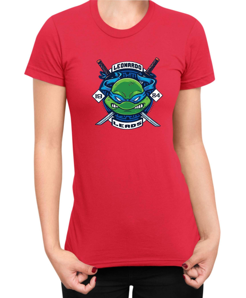 Дамска Тениска Tmnt Teenage Mutant Ninja Turtles Leonardo Leads