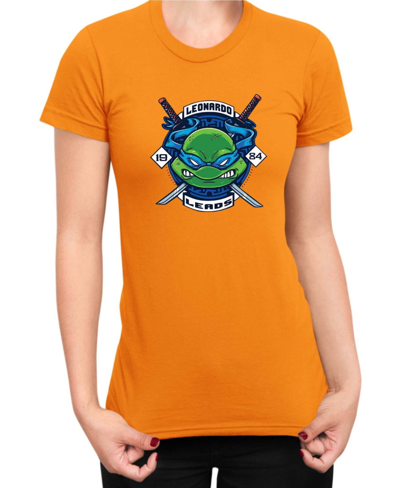 Дамска Тениска Tmnt Teenage Mutant Ninja Turtles Leonardo Leads Дамска Тениска Tmnt Teenage Mutant Ninja Turtles Leonardo Leads
