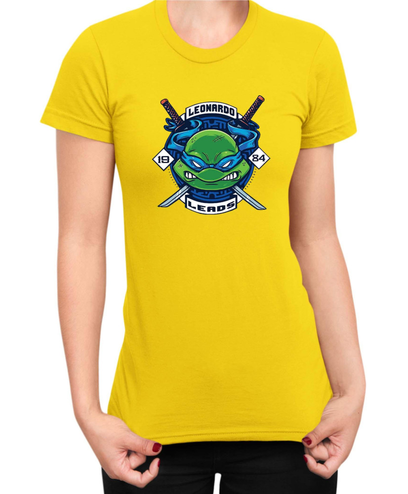 Дамска Тениска Tmnt Teenage Mutant Ninja Turtles Leonardo Leads