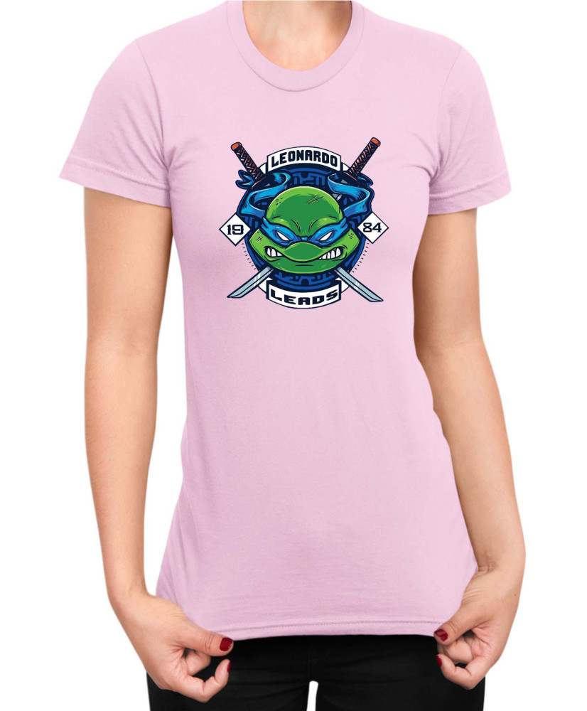 Дамска Тениска Tmnt Teenage Mutant Ninja Turtles Leonardo Leads