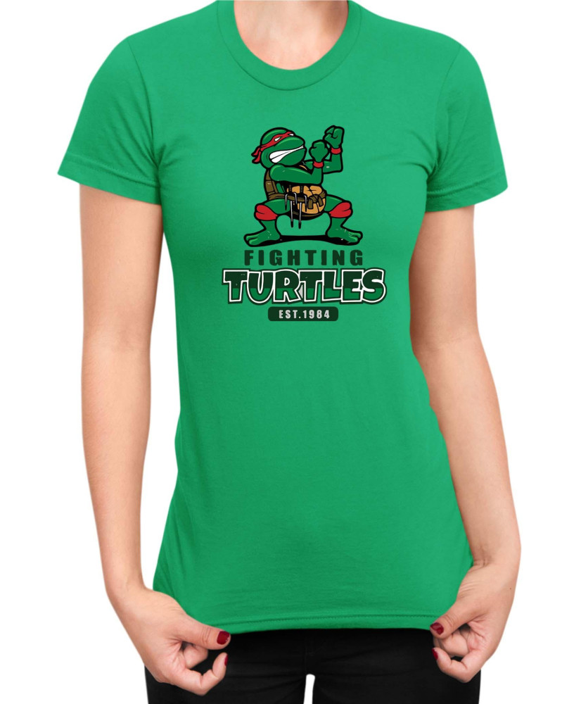 Дамска Тениска Tmnt Teenage Mutant Ninja Turtles Raphael Turtles Fighting