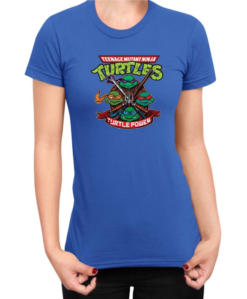 Дамска Тениска Tmnt Teenage Mutant Ninja Turtles Turtle Power
