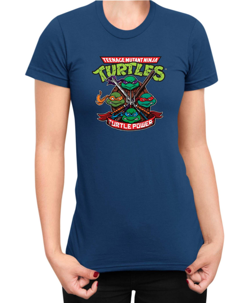 Дамска Тениска Tmnt Teenage Mutant Ninja Turtles Turtle Power