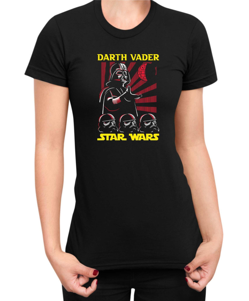 Дамска Тениска Star Wars Death Star Vader Дамска Тениска Star Wars Death Star Vader