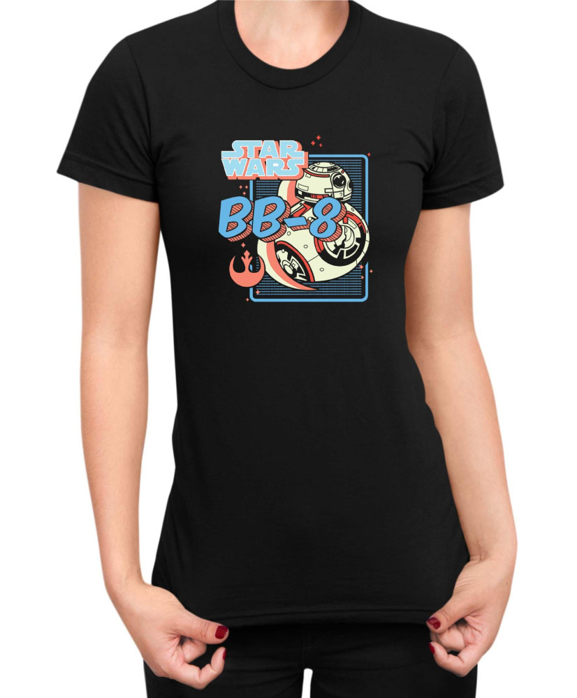 Дамска Тениска Star Wars Droid Bb-8 Дамска Тениска Star Wars Droid Bb-8