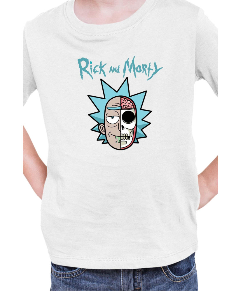 Детска Тениска Rick And Morty Skull