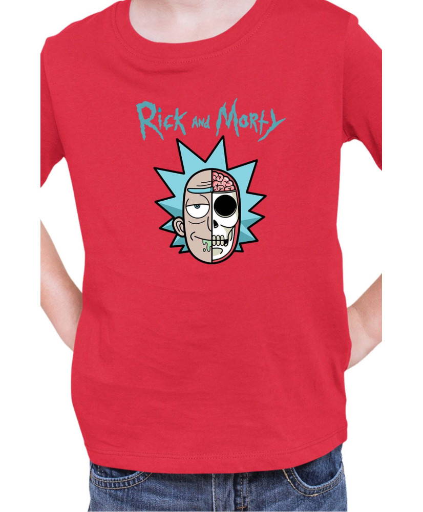 Детска Тениска Rick And Morty Skull